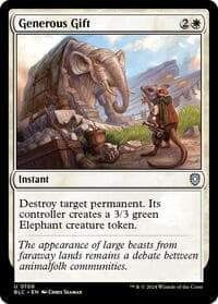 Generous Gift - Commander: Bloomburrow - Magic: The Gathering card