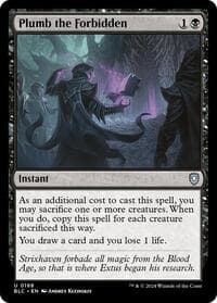 Plumb the Forbidden - Commander: Bloomburrow - Magic: The Gathering card
