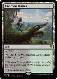 Llanowar Wastes - Commander: Bloomburrow - Magic: The Gathering card