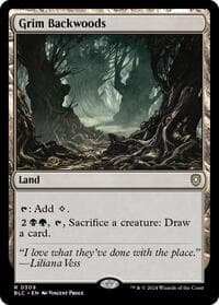 Grim Backwoods - Commander: Bloomburrow - Magic: The Gathering card
