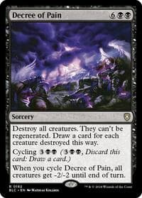 Decree of Pain - Commander: Bloomburrow - Magic: The Gathering card