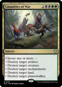 Casualties of War - Commander: Bloomburrow - Magic: The Gathering card