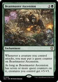Beastmaster Ascension - Commander: Bloomburrow - Magic: The Gathering card
