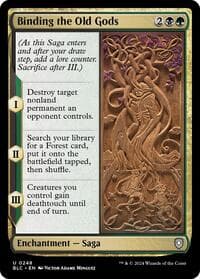 Binding the Old Gods - Commander: Bloomburrow - Magic: The Gathering card