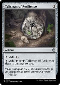 Talisman of Resilience - Commander: Bloomburrow - Magic: The Gathering card