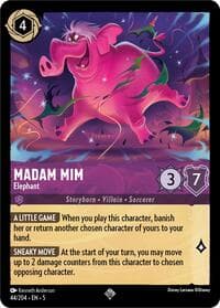 Madam Mim - Elephant - Shimmering Skies - Disney Lorcana card