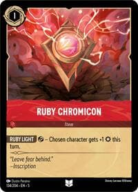 Ruby Chromicon - Shimmering Skies - Disney Lorcana card