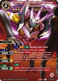 EVA-08y -Extra Four-in-One State- - Thunderclap Dragon - Strangers in the Sky - Battle Spirits Saga card