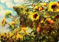 Beza, the Bounding Spring Art Card (Gold-Stamped Signature) - Art Series: Bloomburrow - Magic: The Gathering card