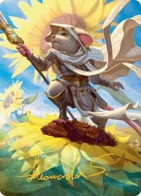Elspeth, Sun's Champion Art Card (Gold-Stamped Signature) - Art Series: Bloomburrow - Magic: The Gathering card