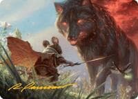 Repel Calamity Art Card (Gold-Stamped Signature) - Art Series: Bloomburrow - Magic: The Gathering card