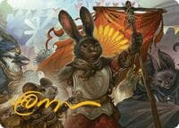 Valley Questcaller 2 Art Card (Gold-Stamped Signature) - Art Series: Bloomburrow - Magic: The Gathering card
