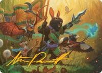 Valley Questcaller Art Card (Gold-Stamped Signature) - Art Series: Bloomburrow - Magic: The Gathering card