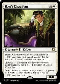 Boss's Chauffeur - Commander: Bloomburrow - Magic: The Gathering card