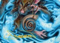 Mind Spiral Art Card (Gold-Stamped Signature) - Art Series: Bloomburrow - Magic: The Gathering card