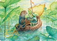 Run Away Together Art Card (Gold-Stamped Signature) - Art Series: Bloomburrow - Magic: The Gathering card