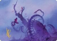 Coiling Rebirth Art Card (Gold-Stamped Signature) - Art Series: Bloomburrow - Magic: The Gathering card