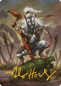 Ink-Eyes, Servant of Oni Art Card (Gold-Stamped Signature) - Art Series: Bloomburrow - Magic: The Gathering card