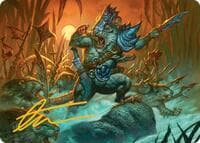 Persistent Marshstalker Art Card (Gold-Stamped Signature) - Art Series: Bloomburrow - Magic: The Gathering card