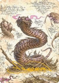 Rottenmouth Viper Art Card (Gold-Stamped Signature) - Art Series: Bloomburrow - Magic: The Gathering card