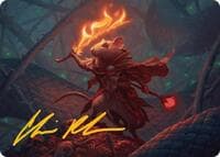 Emberheart Challenger Art Card (Gold-Stamped Signature) - Art Series: Bloomburrow - Magic: The Gathering card