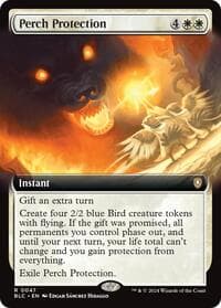 Perch Protection (Extended Art) - Commander: Bloomburrow - Magic: The Gathering card