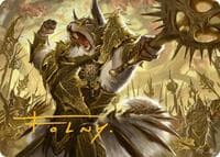 Honored Dreyleader Art Card (Gold-Stamped Signature) - Art Series: Bloomburrow - Magic: The Gathering card