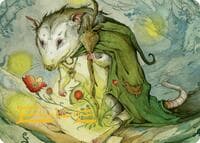 Tender Wildguide Art Card (Gold-Stamped Signature) - Art Series: Bloomburrow - Magic: The Gathering card