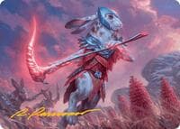 Baylen, the Haymaker Art Card (Gold-Stamped Signature) - Art Series: Bloomburrow - Magic: The Gathering card