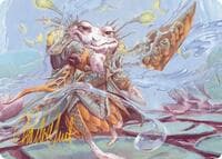 Glarb, Calamity's Augur Art Card (Gold-Stamped Signature) - Art Series: Bloomburrow - Magic: The Gathering card