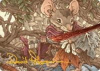 Mabel, Heir to Cragflame Art Card (Gold-Stamped Signature) - Art Series: Bloomburrow - Magic: The Gathering card