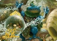 Pond Prophet Art Card (Gold-Stamped Signature) - Art Series: Bloomburrow - Magic: The Gathering card