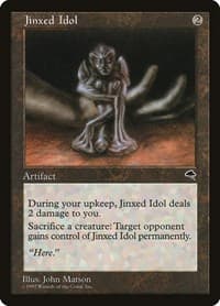 Jinxed Idol - Tempest - Magic: The Gathering card