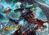 Tempest Angler Art Card (Gold-Stamped Signature) - Art Series: Bloomburrow - Magic: The Gathering card