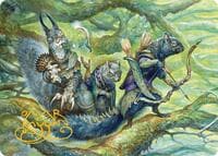 The Odd Acorn Gang Art Card (Gold-Stamped Signature) - Art Series: Bloomburrow - Magic: The Gathering card