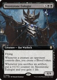 Moonstone Eulogist (Extended Art) - Commander: Bloomburrow - Magic: The Gathering card