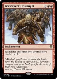 Berserkers' Onslaught - Commander: Bloomburrow - Magic: The Gathering card