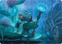 Dour Port-Mage Art Card - Art Series: Bloomburrow - Magic: The Gathering card