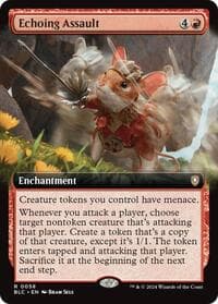 Echoing Assault (Extended Art) - Commander: Bloomburrow - Magic: The Gathering card