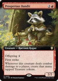 Prosperous Bandit (Extended Art) - Commander: Bloomburrow - Magic: The Gathering card