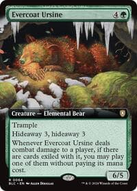 Evercoat Ursine (Extended Art) - Commander: Bloomburrow - Magic: The Gathering card