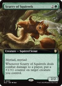 Scurry of Squirrels (Extended Art) - Commander: Bloomburrow - Magic: The Gathering card