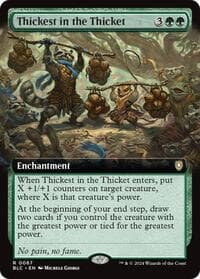Thickest in the Thicket (Extended Art) - Commander: Bloomburrow - Magic: The Gathering card