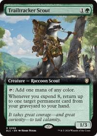 Trailtracker Scout (Extended Art) - Commander: Bloomburrow - Magic: The Gathering card