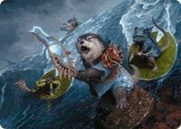 Valley Floodcaller Art Card - Art Series: Bloomburrow - Magic: The Gathering card