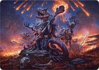 Valley Flamecaller Art Card - Art Series: Bloomburrow - Magic: The Gathering card