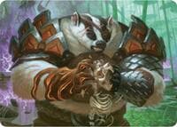 Hugs, Grisly Guardian Art Card - Art Series: Bloomburrow - Magic: The Gathering card
