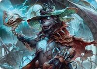 Tempest Angler Art Card - Art Series: Bloomburrow - Magic: The Gathering card