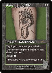 Skullclamp (1663) - Secret Lair Drop Series - Magic: The Gathering card
