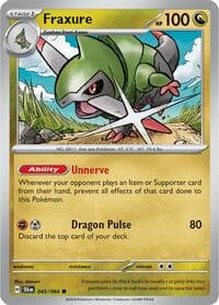 Fraxure - SV: Shrouded Fable - Pokemon card